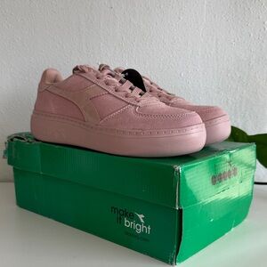 Diadora Blush Pink Casual Sneakers with box